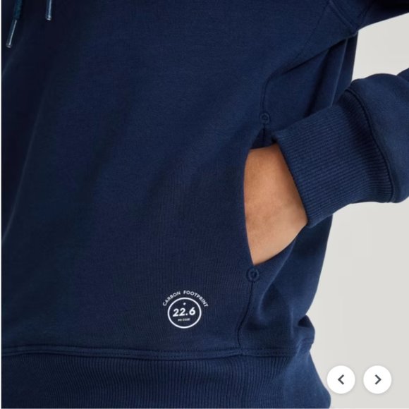 NWT Allbirds Women's The R&R Hoodie in Navy Night Size Large - Picture 5 of 11